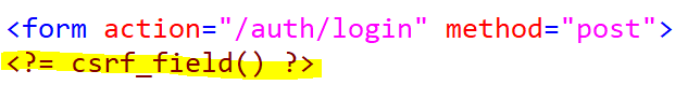 ci4/app/Views/login.php(csrf)