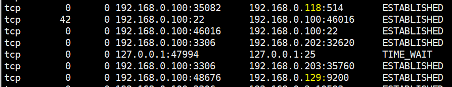 netstat 결과