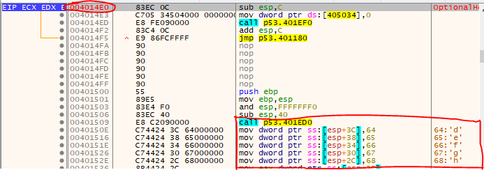 x32dbg - P53.exe